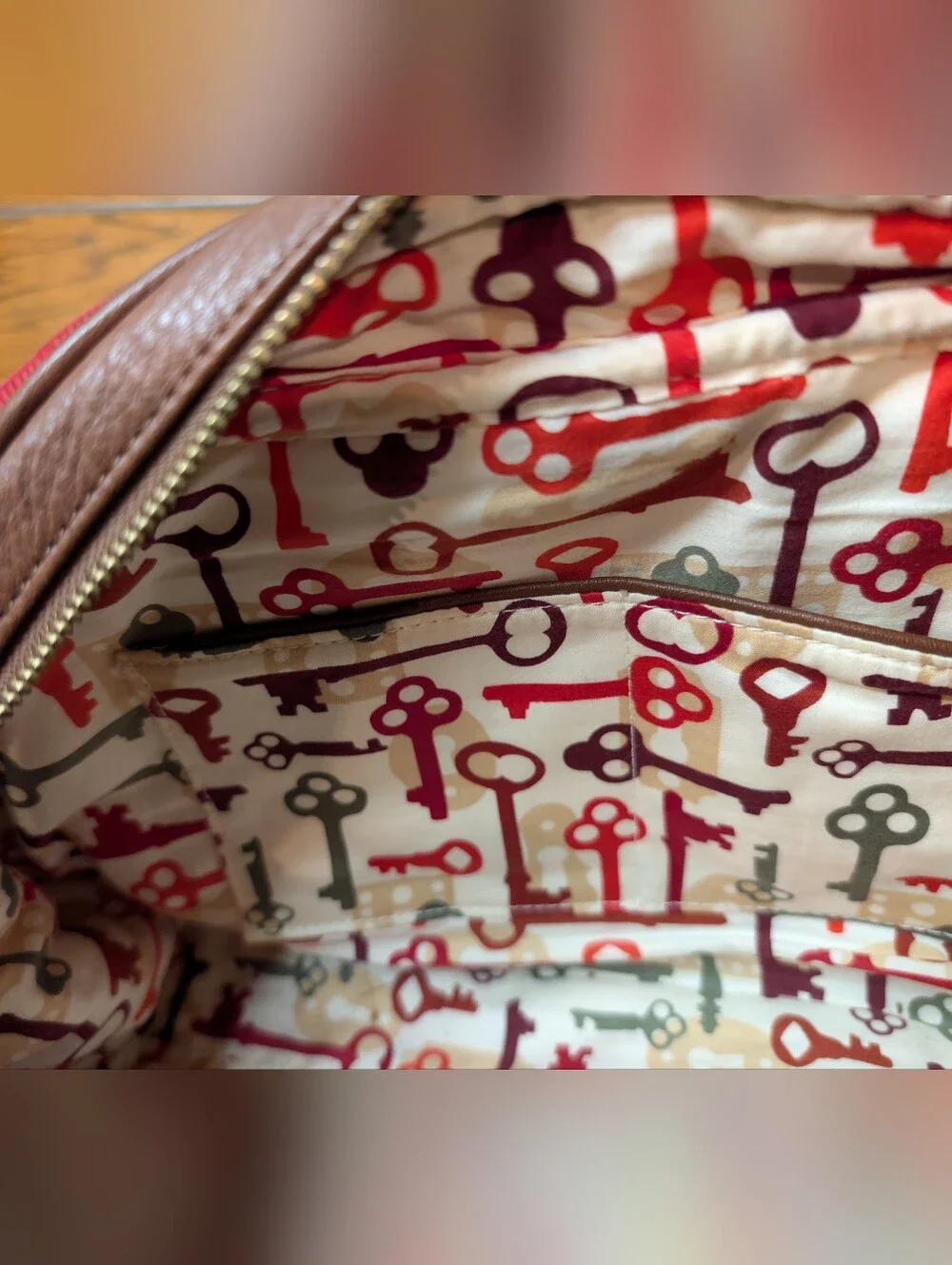 Vera Bradley Canyon Collection Red Corduroy Purse Satchel